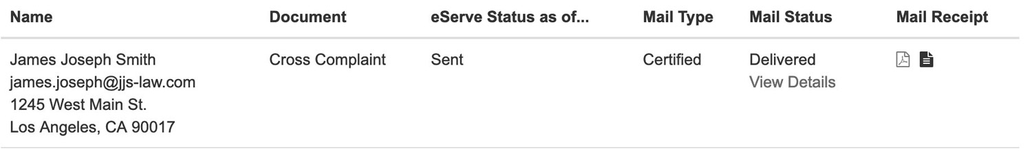 Mail Service Status